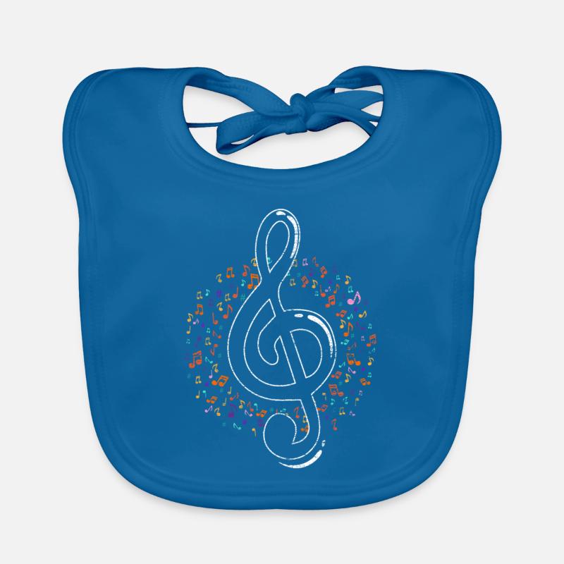 Notes de musique Clef Bavoir bio Bébé