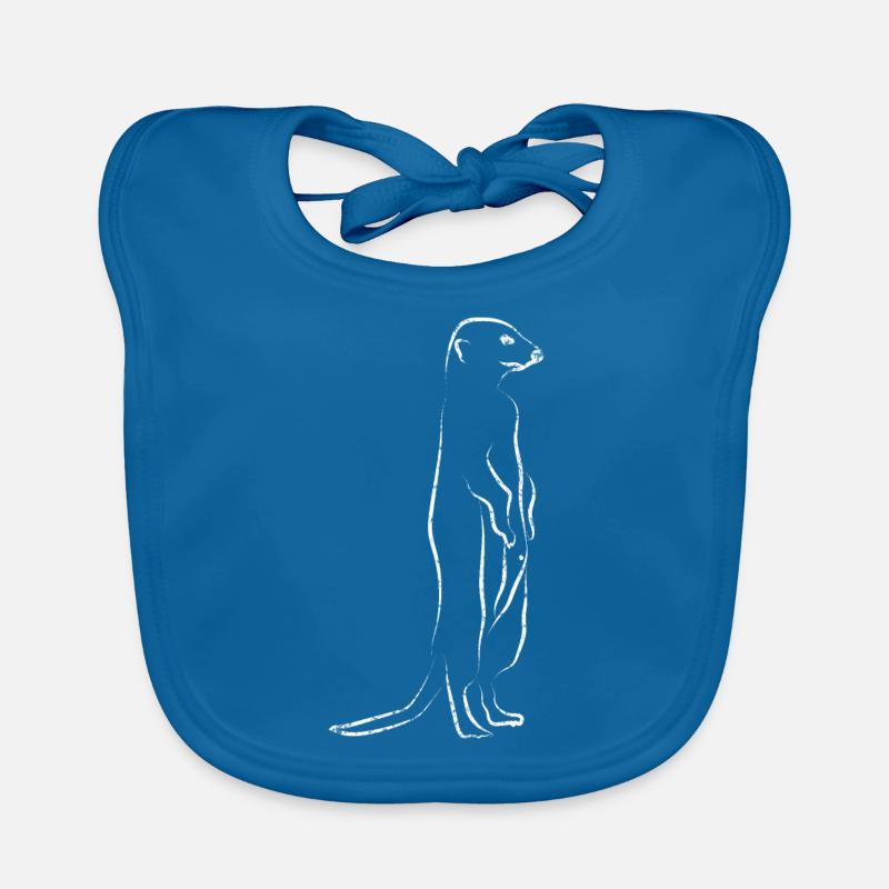 Suricate Animal mignon Bavoir bio Bébé