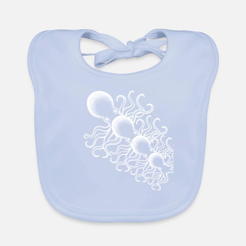 Octopus Octopus Octopus Diver Diver Bavoir bio Bébé