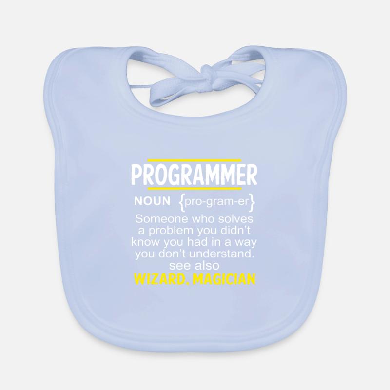 Cadeau drôle de programmeur informatique de Bavoir bio Bébé
