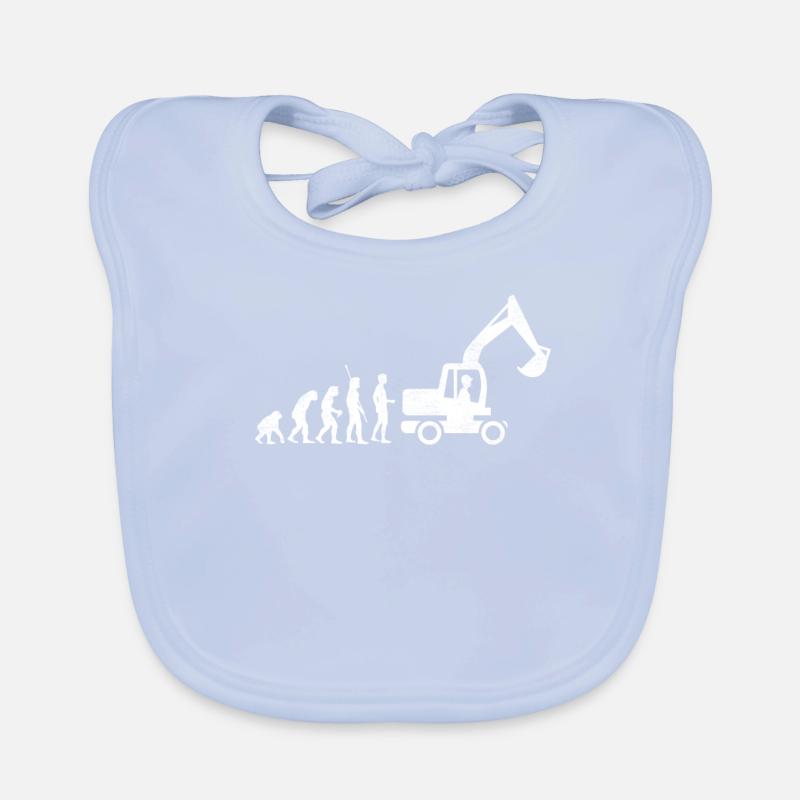 Evolution Bagger Baggerfahrer Baby Bio-Lätzchen