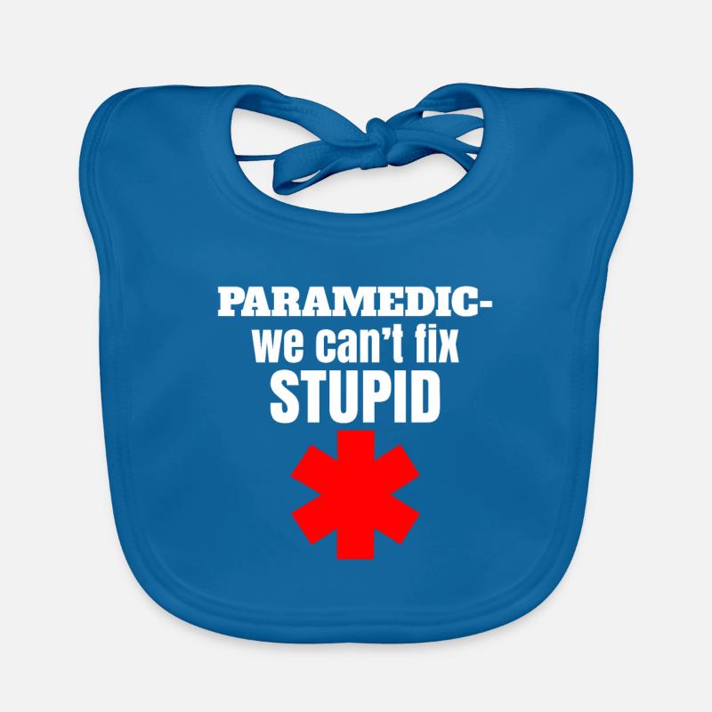 Drôle de service de secours Sort &ambulancier Bavoir bio Bébé
