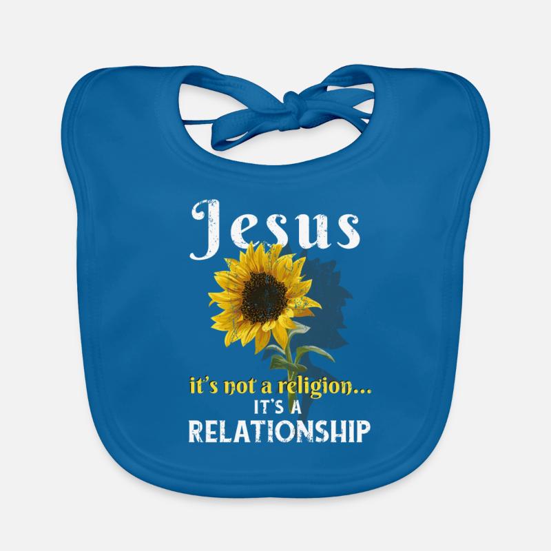 Jésus ce n'est pas une religion c'est une relation Bavoir bio Bébé