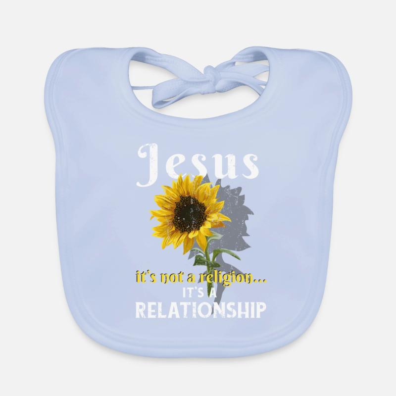 Jésus ce n'est pas une religion c'est une relation Bavoir bio Bébé