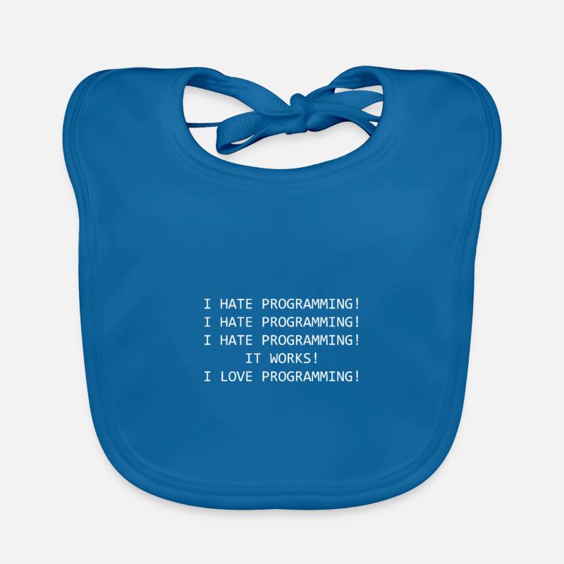 Funny saying Programming Computer Scientist Coder Organic Baby Bibs
