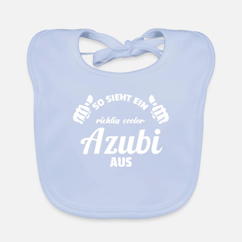 Cool trainee from training Apprentice examination car Organic Baby Bibs