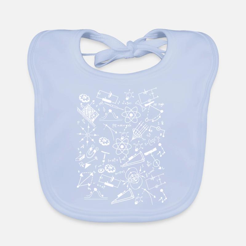physics Organic Baby Bibs