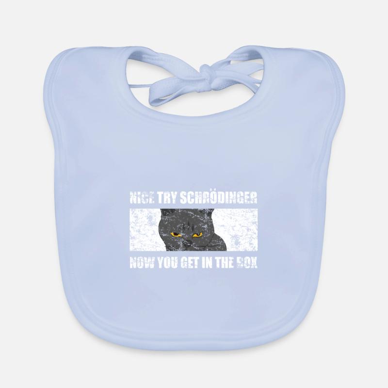 Physique Chat de Schrödinger Bavoir bio Bébé