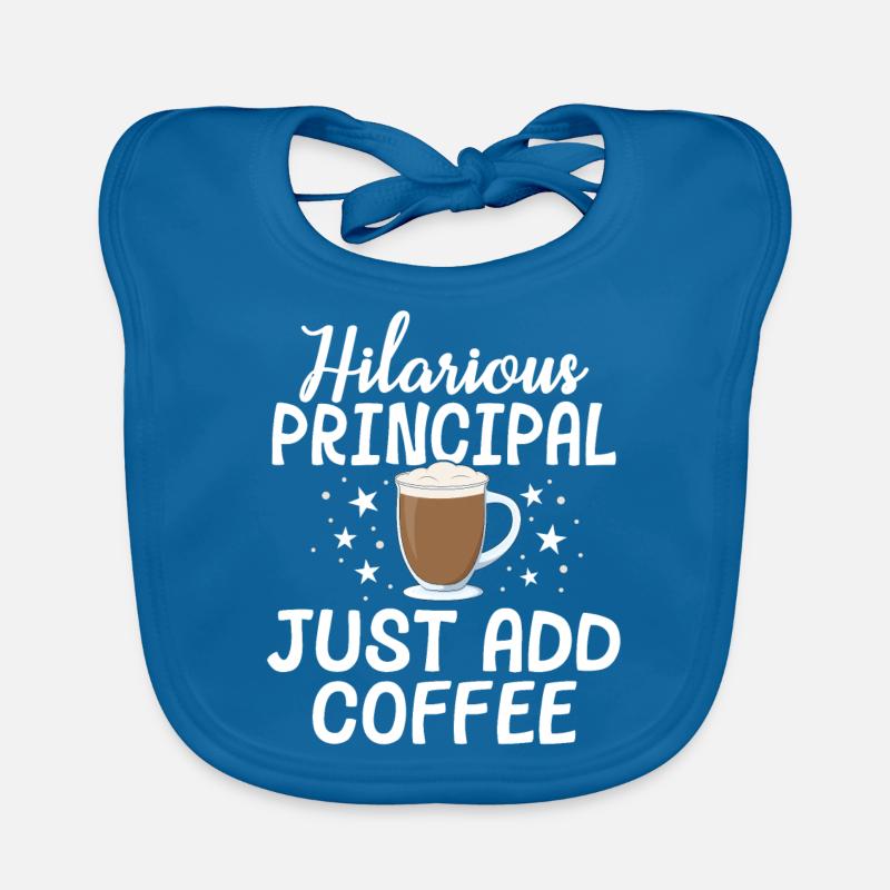 Hilarious Principal Addieren Sie einfach Kaffeeschule Baby Bio-Lätzchen