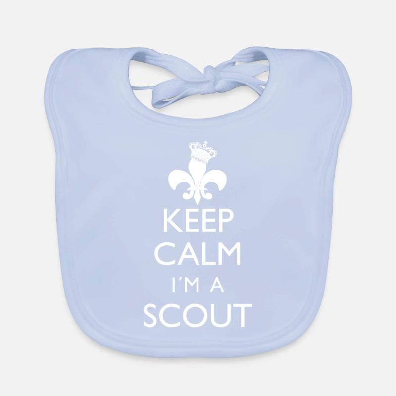 Keep Calm Scout Pfadfinder Baby Bio-Lätzchen