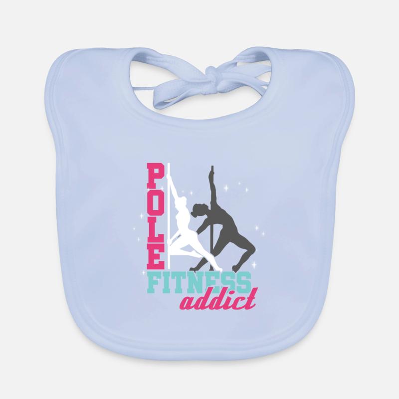 Pole Dancers Classes Dancing Exercise Gift Pole Organic Baby Bibs