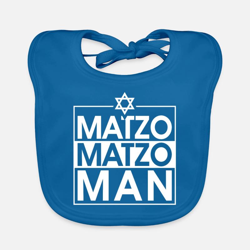 Matzo Matzo Man - Bavoir bio Bébé - bleu paon