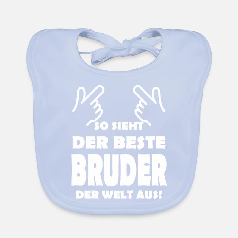 So sieht der beste Bruder der Welt aus Baby Bio-Lätzchen