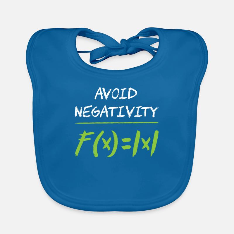 Avoid negativity math Organic Baby Bibs