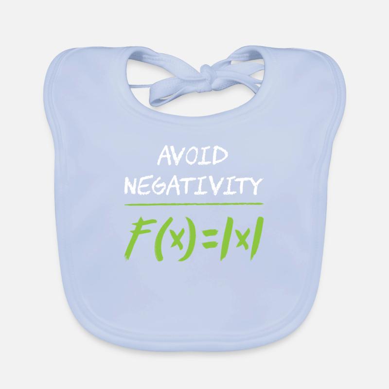 Avoid negativity math Organic Baby Bibs