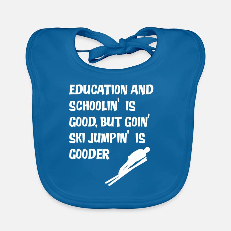 Ski Jumping Ski Jumper Ski Jumping Gift Organic Baby Bibs