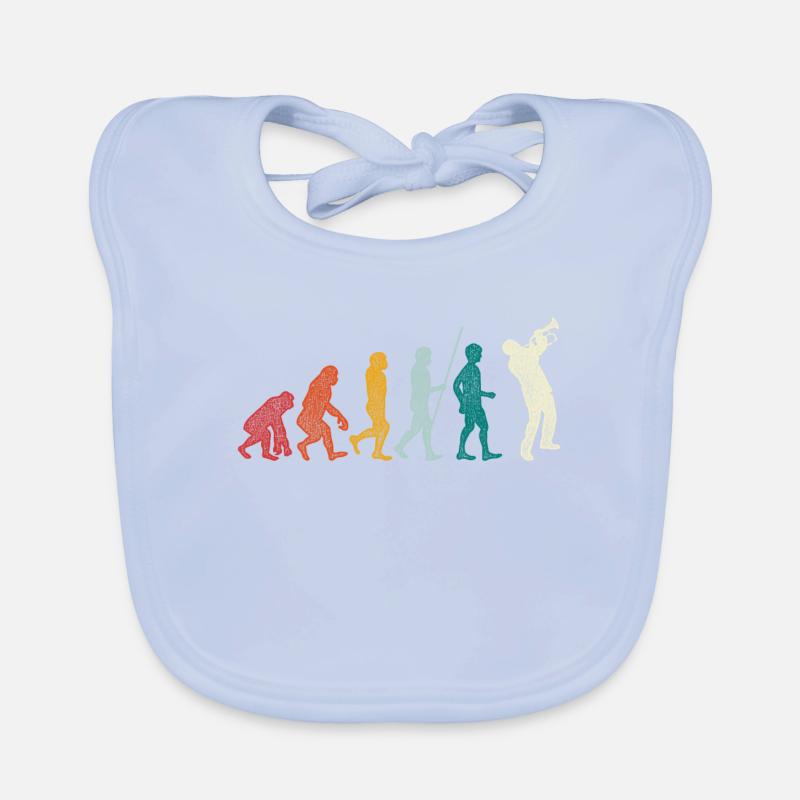 Trompete Evolution Baby Bio-Lätzchen