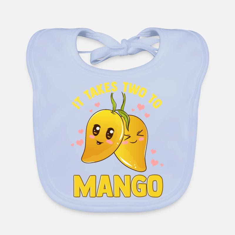Mango Funny Fruit Tango Pun braucht zwei Baby Bio-Lätzchen
