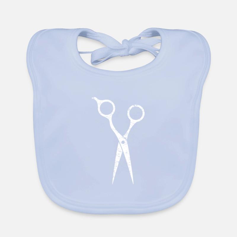 Barber scissors Organic Baby Bibs