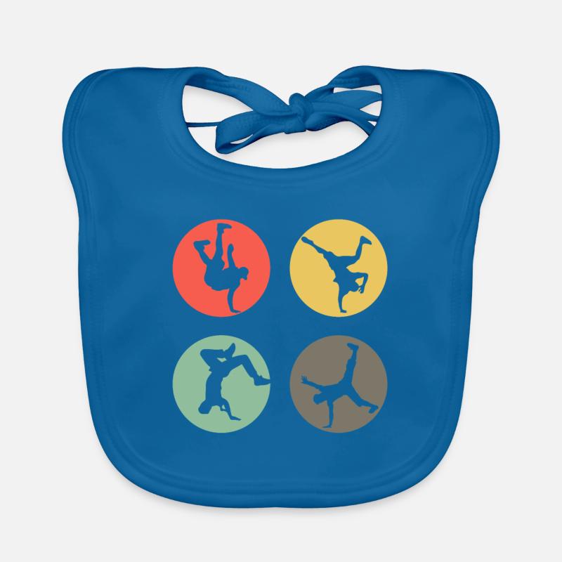 Rétro Breakdance Bboying Gift I Breakdance Bavoir bio Bébé