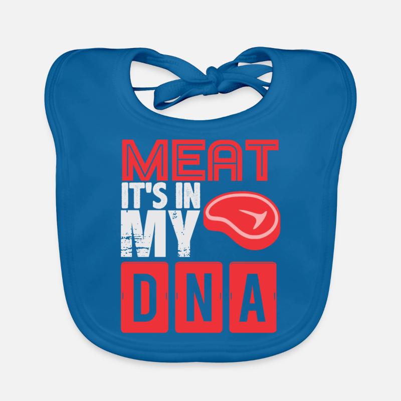Fleisch In Meiner DNA! Gescheinkidee, BBQ Baby Bio-Lätzchen