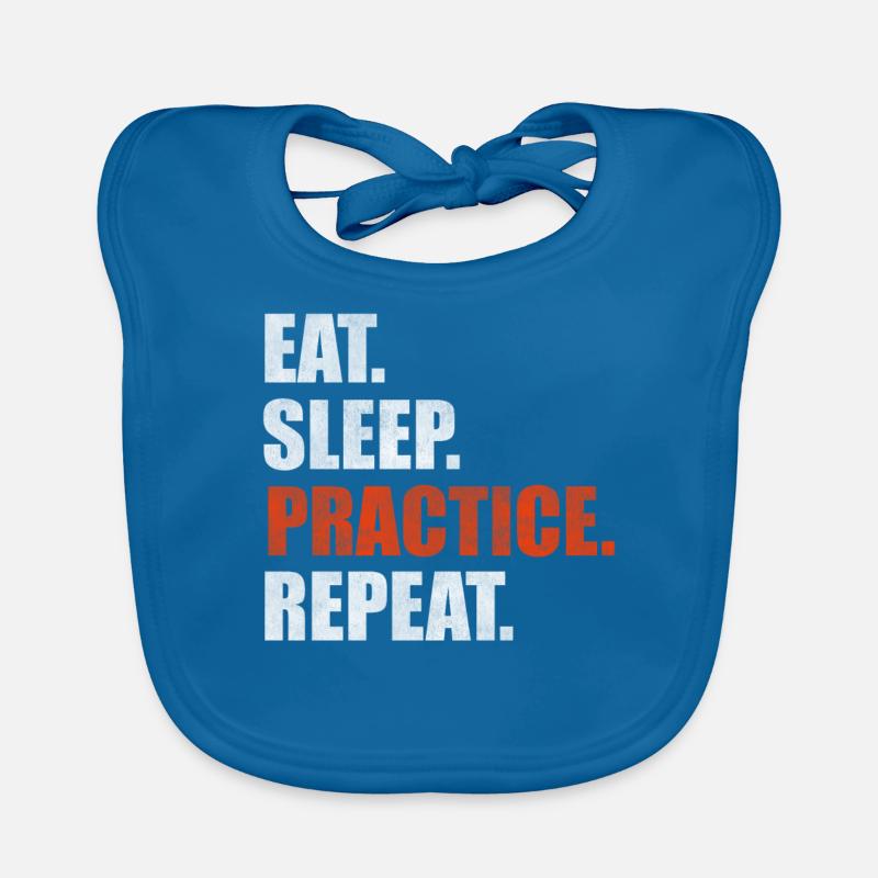 Eat Sleep Practice Repeat Organic Baby Bibs