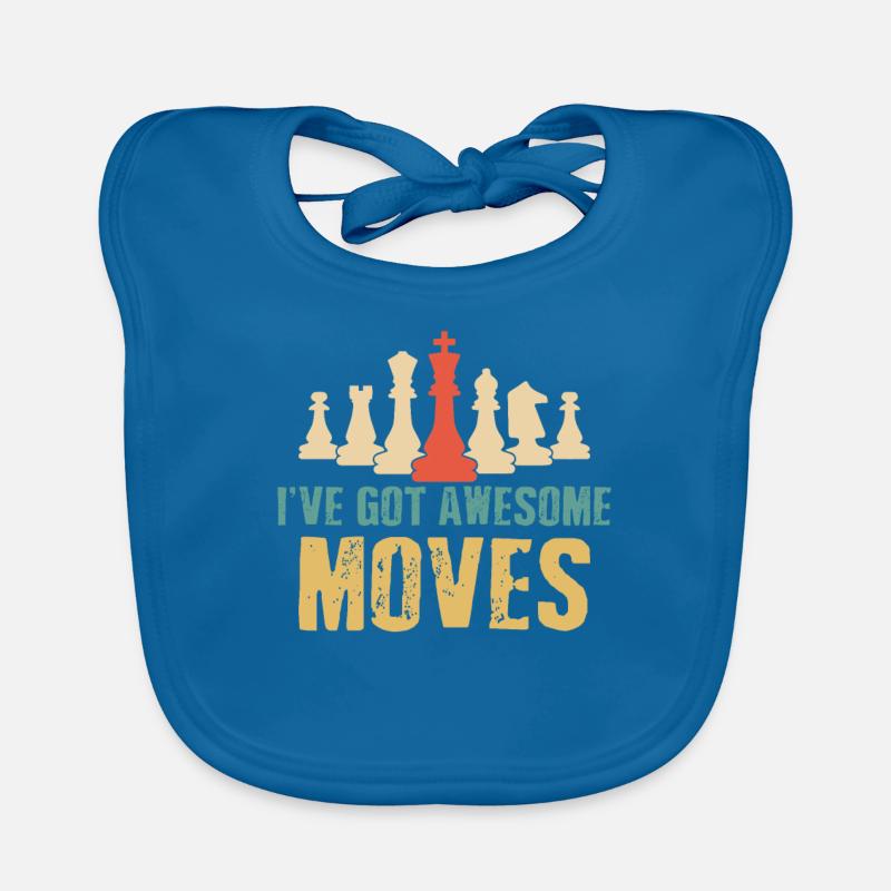 Pièces d’échecs Jeu d’échecs Bavoir bio Bébé