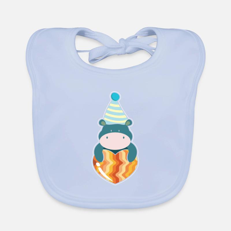 Nilpferd Kinder shirt Baby Bio-Lätzchen