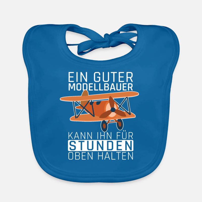 Modellbauer RC Modellbau Modellflug Geschenkidee Baby Bio-Lätzchen