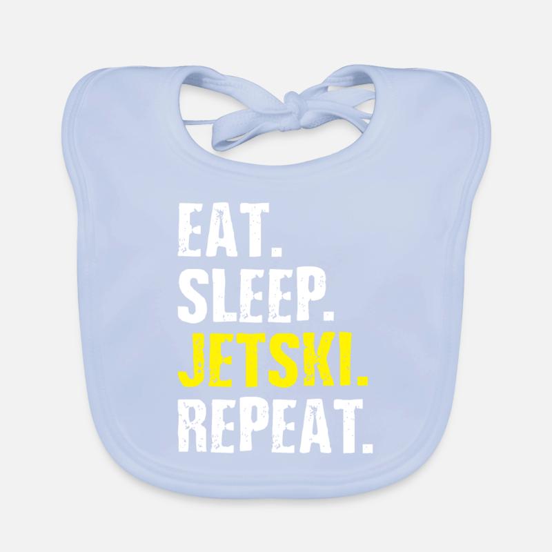 Jetski Geschenkidee Baby Bio-Lätzchen