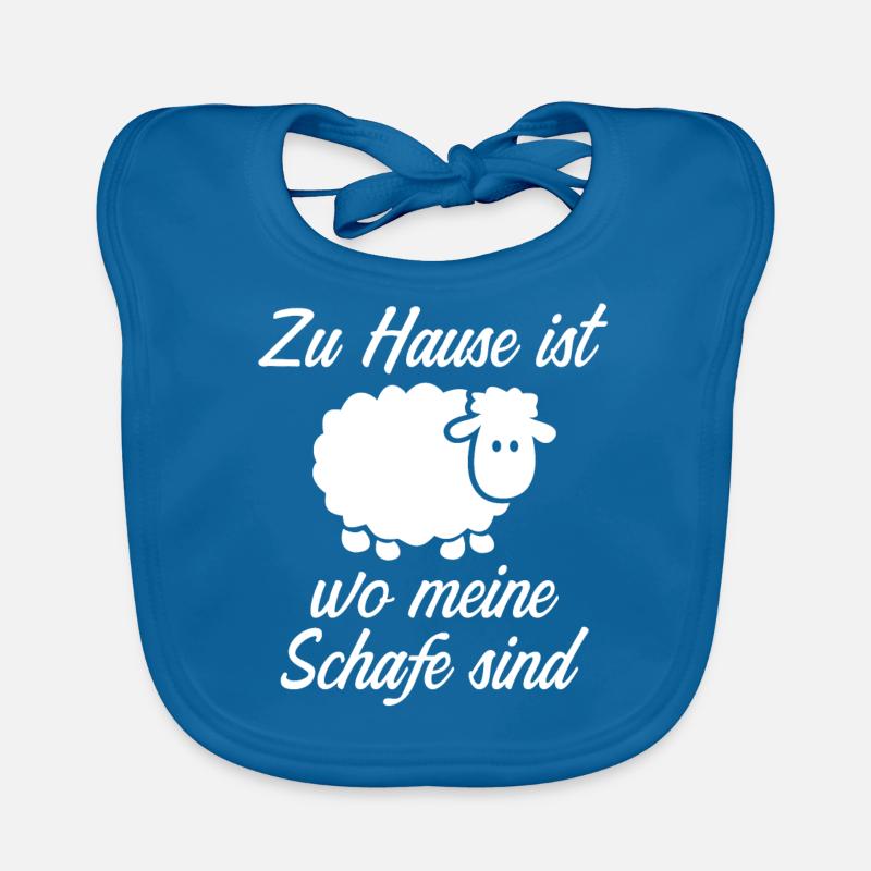 Zuhause Schafe Schaefer Schäfer Baby Bio-Lätzchen