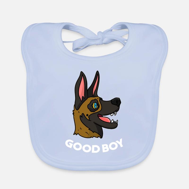 Chien malinois Bavoir bio Bébé