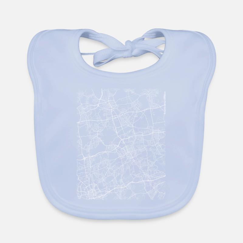 Minimal Gelsenkirchen Stadtplan und Straßen Baby Bio-Lätzchen
