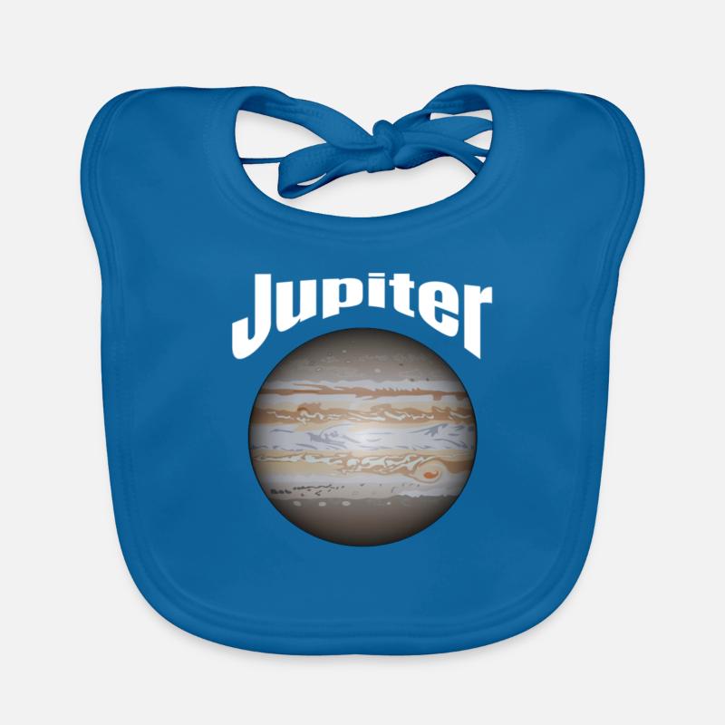 Planet Jupiter Organic Baby Bibs