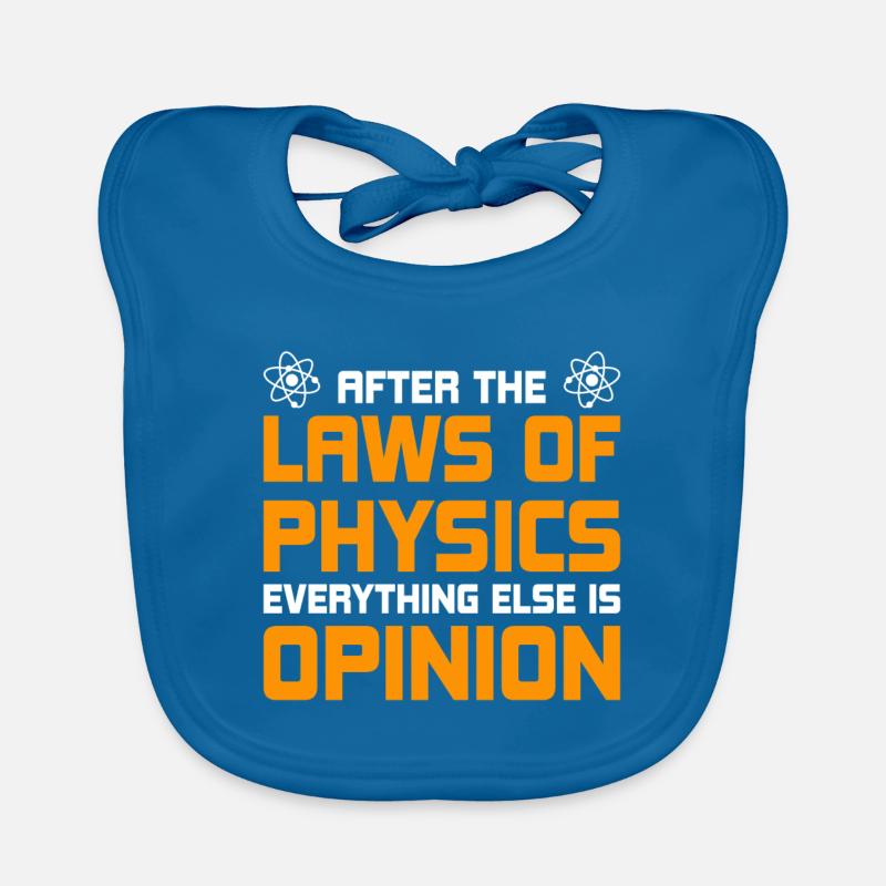 physics Organic Baby Bibs