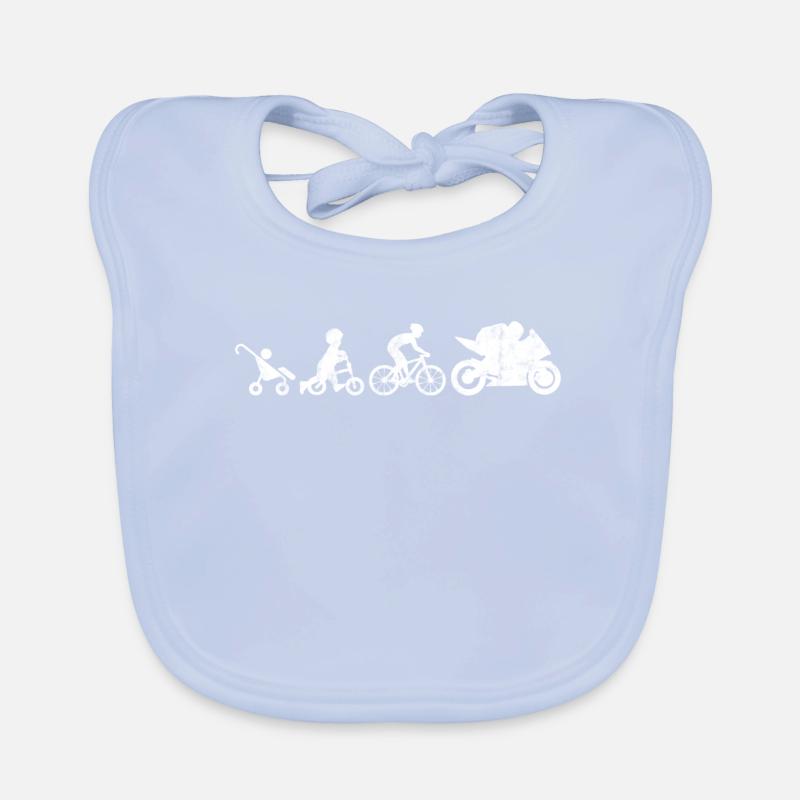 The development of a motorcycle rider's gift Organic Baby Bibs