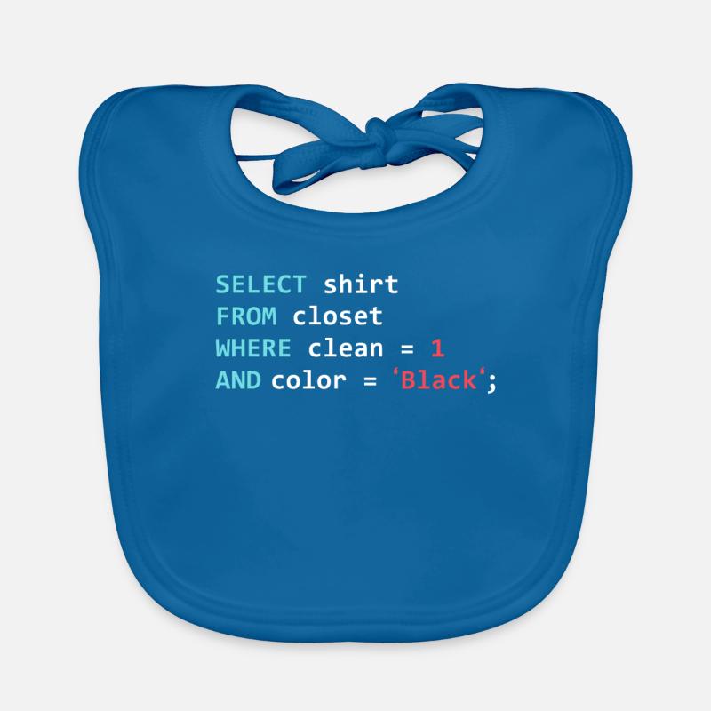 Programmer Database Funny SQL Query Organic Baby Bibs