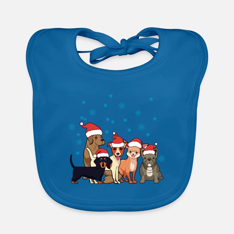 Chiot de chiens de Noël Bavoir bio Bébé