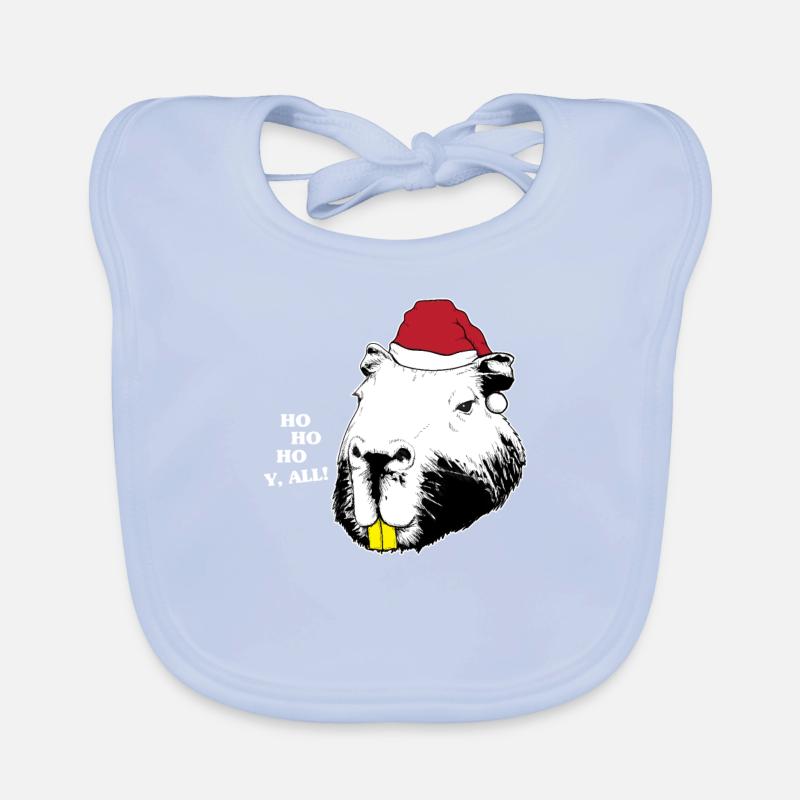 Capybara Noël Bavoir bio Bébé