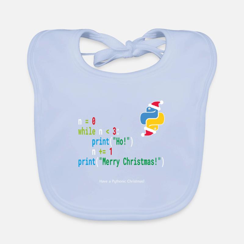 Ho! Ho! Ho! - Joyeux Noël -Chemise Geek Python Bavoir bio Bébé
