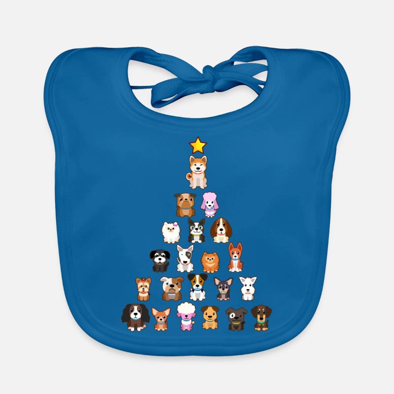 Chiot de chiens de Noël Bavoir bio Bébé