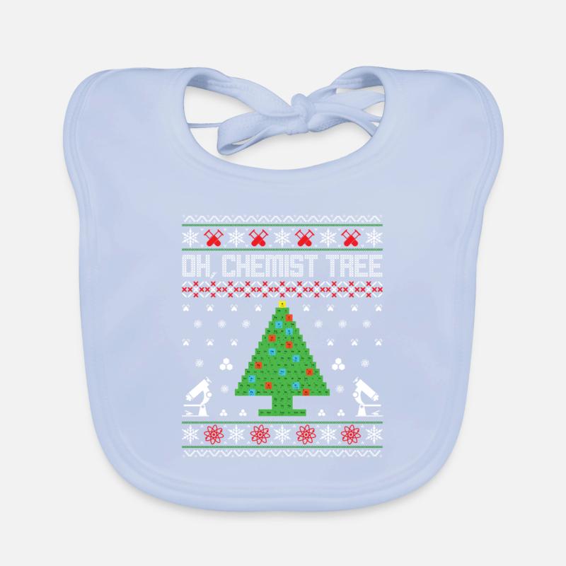 OH CHEMIST TREE Nerd Geek Geschenkidee Weihnachten Baby Bio-Lätzchen