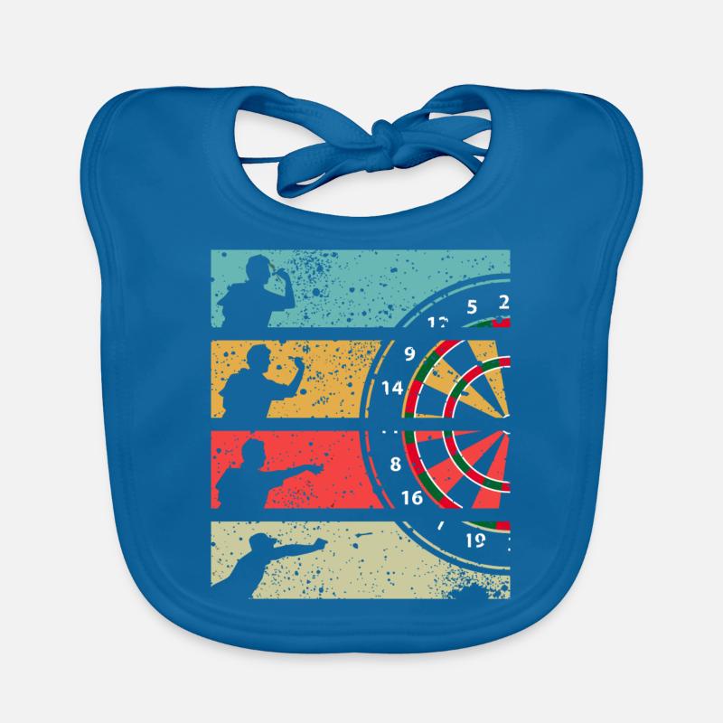 Dart - Baby Bio-Lätzchen - Pfauenblau