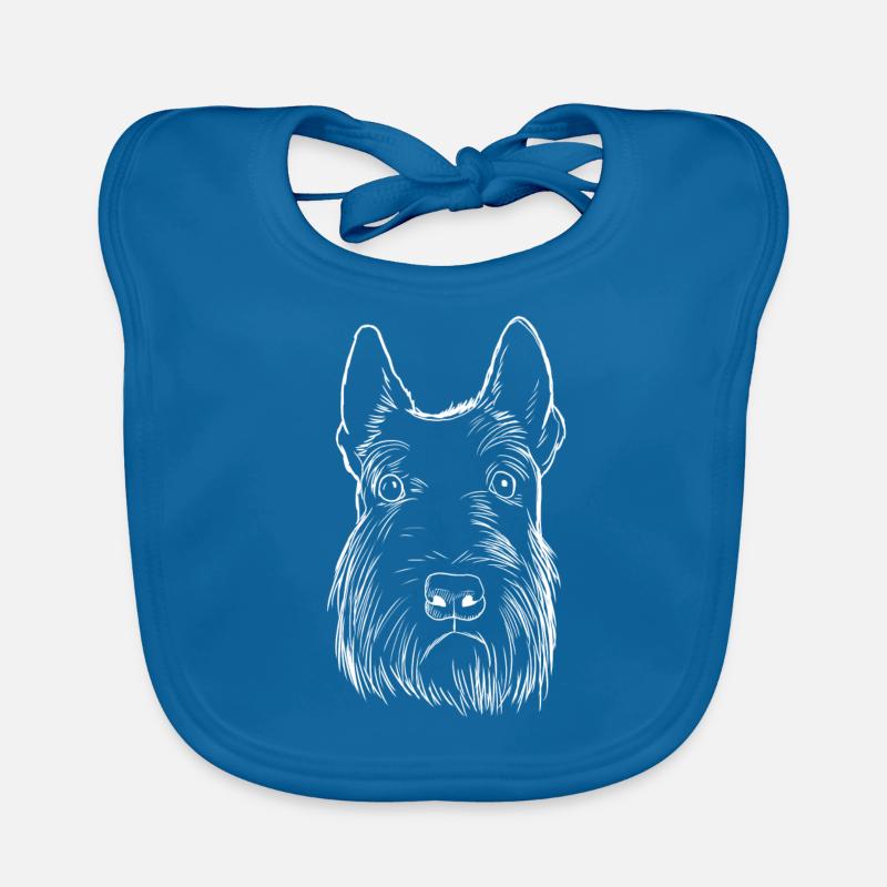 Scottish Terrier Dog Organic Baby Bibs