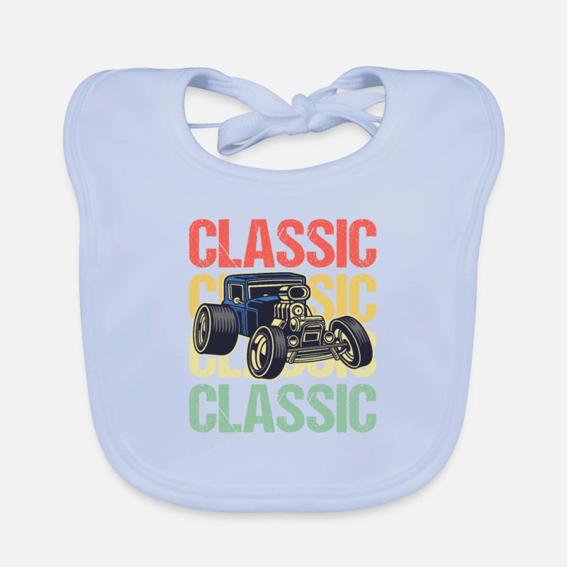 Oldtimer Sammler Oldtimer Liebhaber Auto Baby Bio-Lätzchen