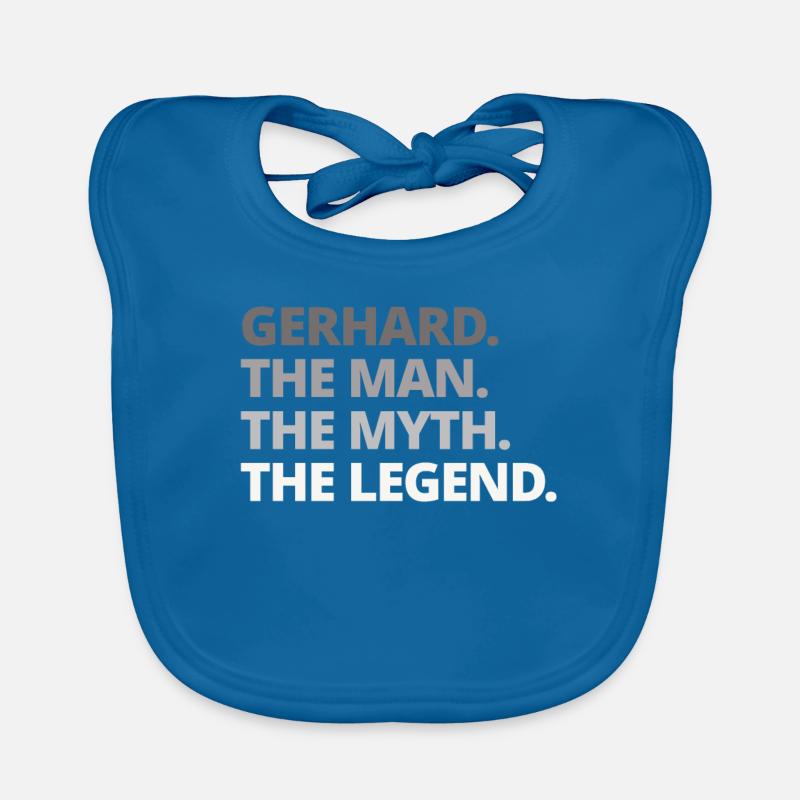 Gerhard Name Spruch Geschenk Baby Bio-Lätzchen