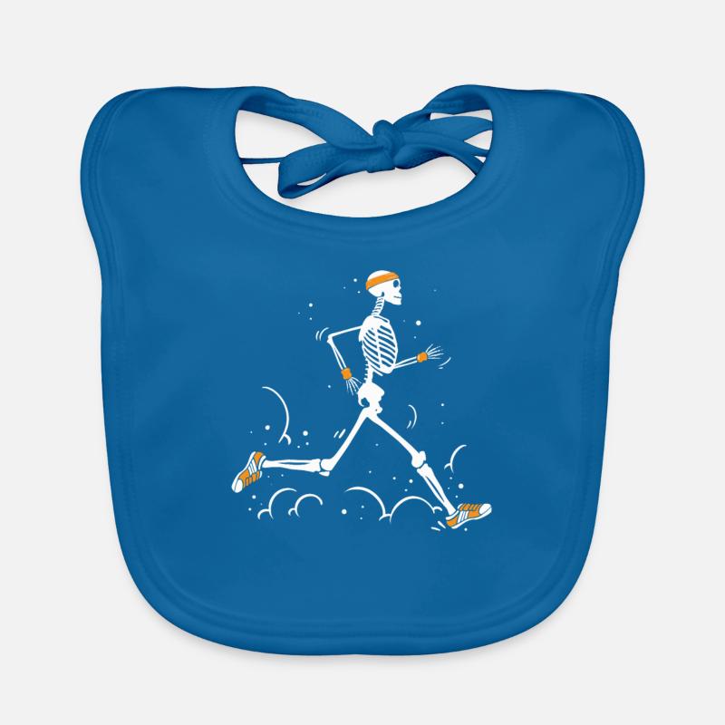 Skeleton runner headband Organic Baby Bibs