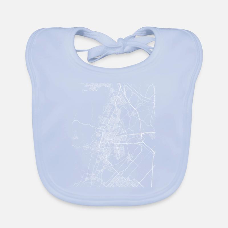Minimaler Haarlem Stadtplan und Straßen Baby Bio-Lätzchen