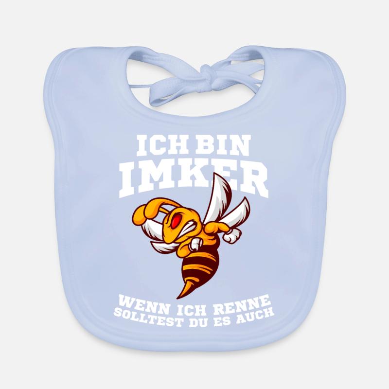 Ich bin Imker wenn ich renne solltest du es auch Baby Bio-Lätzchen