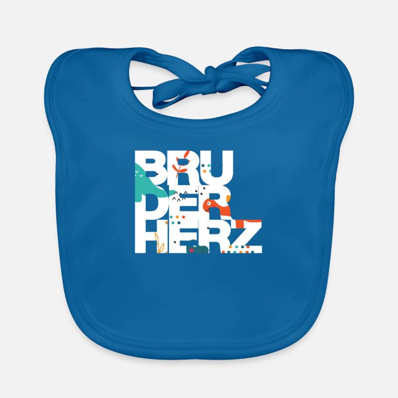Bruderherz Bester Bruder der Welt Geschenkidee Baby Bio-Lätzchen